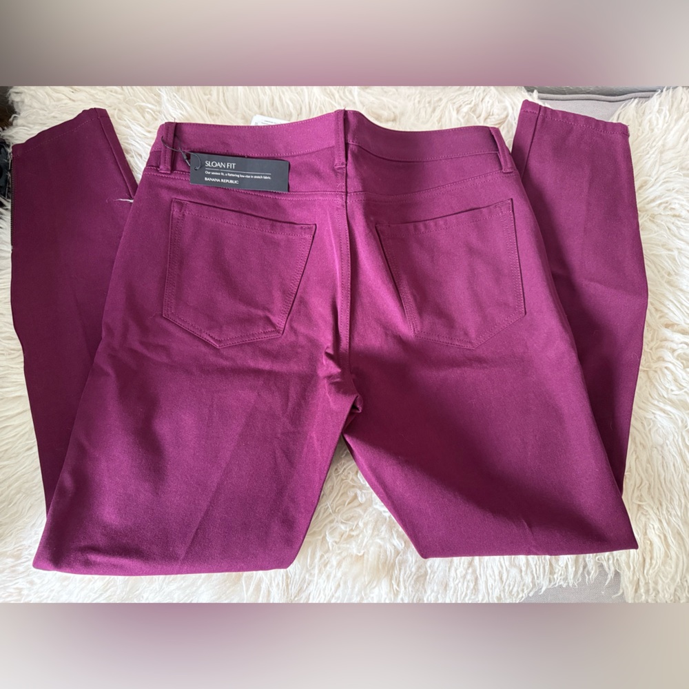 Banana Republic Sloan Skinny Fit Zipped Pant size 8 - NWT - Picture 2 of 5
